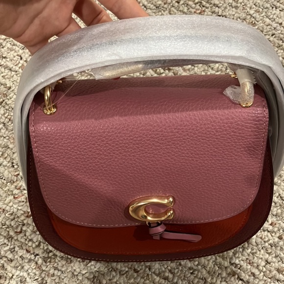 Coach Remi Saddle Bag In Colorblock 1330 - Picture 13 of 17